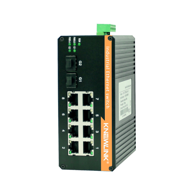 NLK-6208工业级千兆2光8电光纤收发器