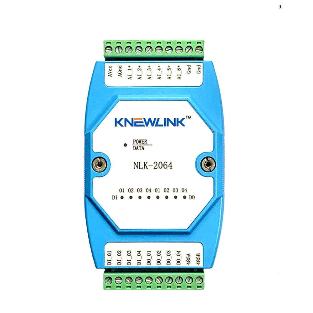 NLK-2064 6路模拟量输入0-20mA/4-20mA4 路数字量输入