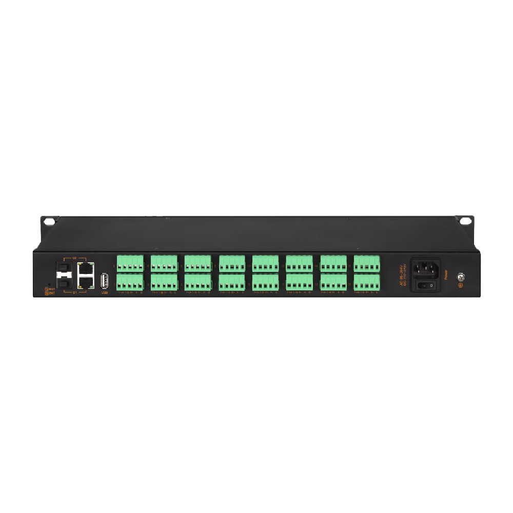 WSHT-9216I工业级光电隔离型16路RS485/422机架式光纤串口服务器MODBUS网关